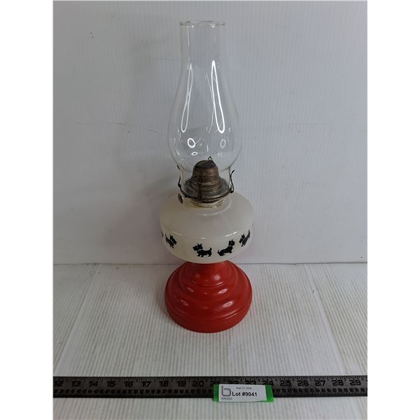 Scotty Dog Kerosene Lamp