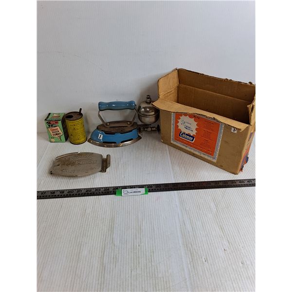 Coleman Self-Heating Iron Set