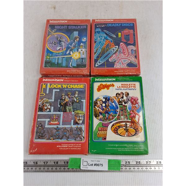 Vintage Intellivision Game Cartridges - Night Stalker, Lock N Chase, Roulette, Misc