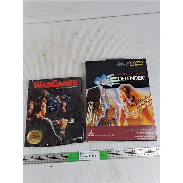 Vintage Atari Game Cartridges - WarGames & Defender