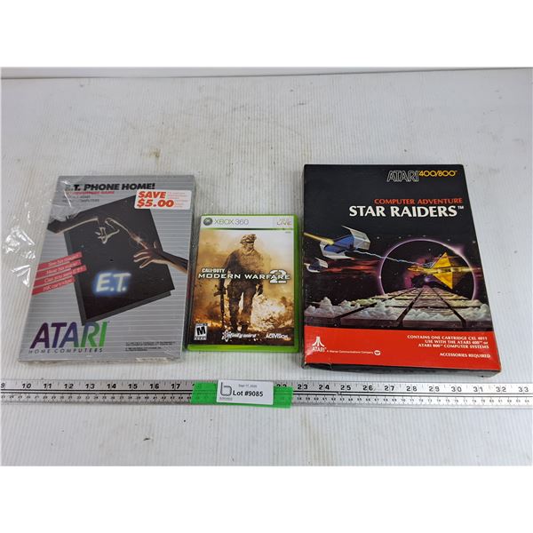 Atari & Xbox 360 Games - E.T., Star Raiders & Call of Duty MW2