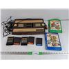Image 1 : Intellivision Gaming Console & Assorted Game Cartridges - Auto Racing, Astrosmash, Mouse Trap, Misc