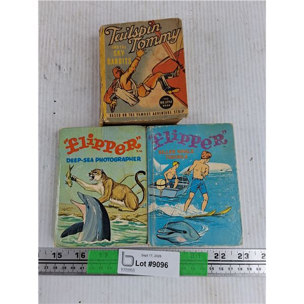 Assorted Vintage Big Little Books - Flipper & Tailspin Tommy