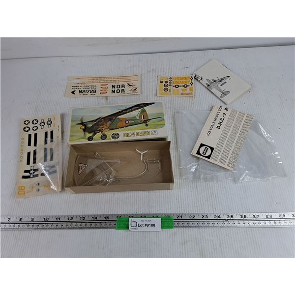 AirFix DHC 2 Beaver 72 Assembly Kit, Incomplete
