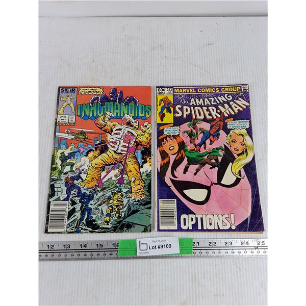 Vintage Comics - Inhumanoids & The Amazing Spider Man