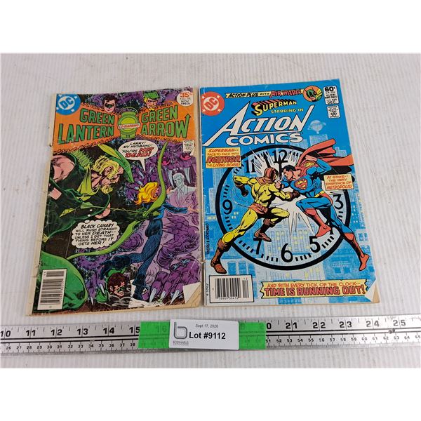 Vintage Comics - Green Lantern, Green Arrow, Superman