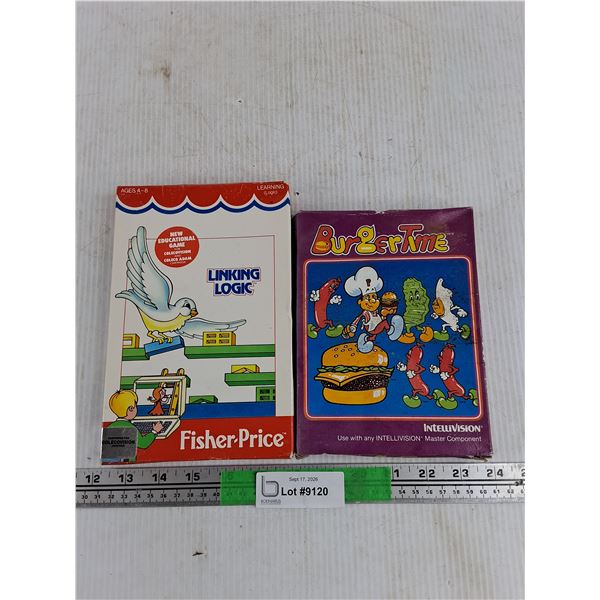 Fisher Price Linking Logic Game & BurgerTime Intellivision Game