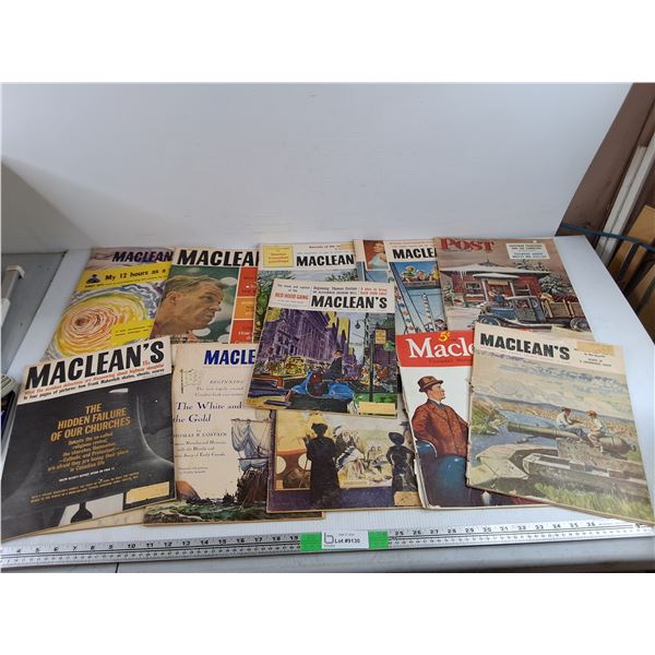 Vintage Post & Maclean's Magazines