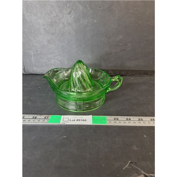 Uranium Glass Citrus Reamer