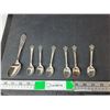 Image 1 : Sterling Silver Tablespoon & (6) Coffee Spoons