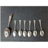 Image 2 : Sterling Silver Tablespoon & (6) Coffee Spoons