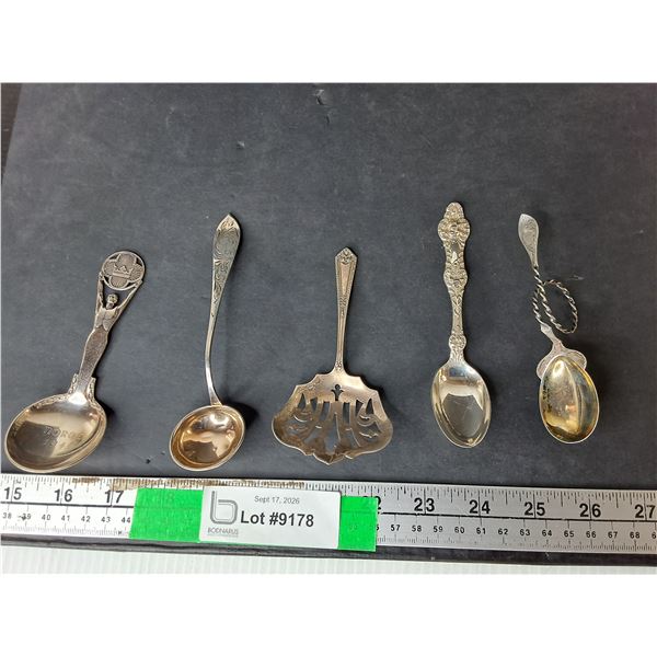 (5) Sterling Silver Spoons