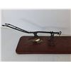 Image 2 : Folk Art Salesman Sample Metal Farm Plow - 25x7x6"
