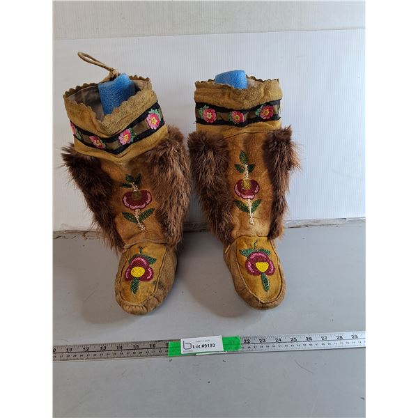 Northern/Dene Style Mukluks Approx. 10.75" Soles