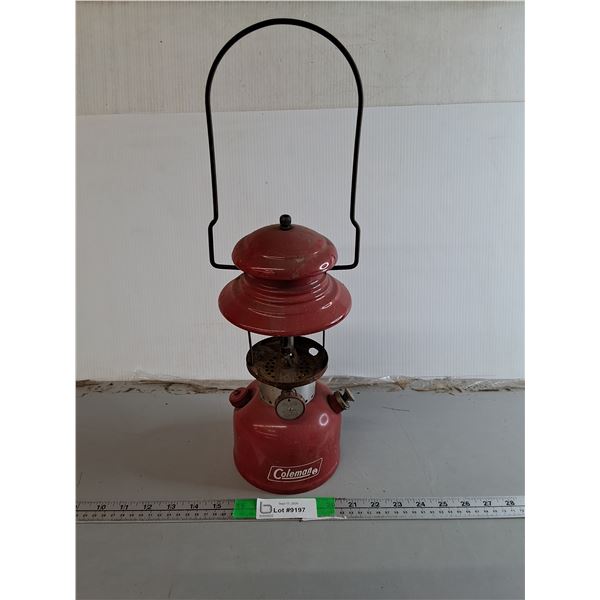 1950's - 60's Vintage Coleman Gas Lantern Model T-66 with Fuel 12.5"- Can't Ship
