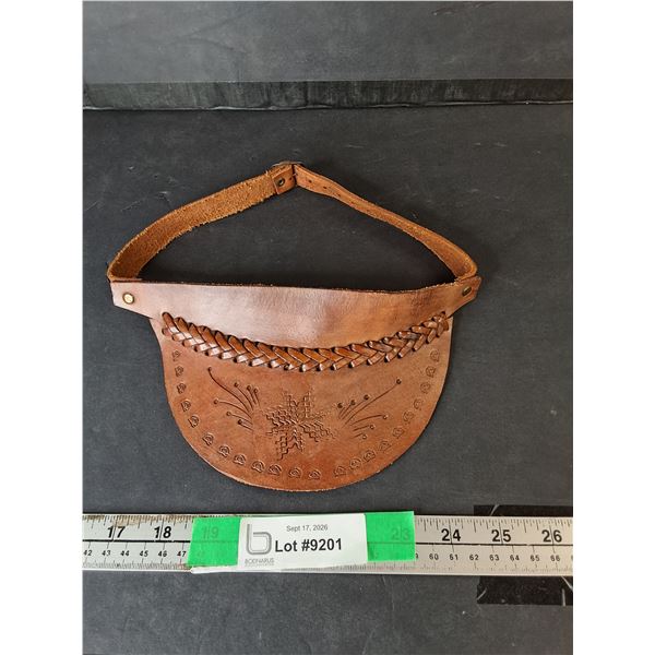 Adjustable Leather Visor