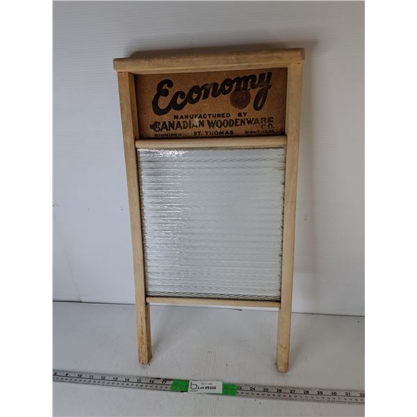 Vintage Economy Wooden Washboard 23.5" Long