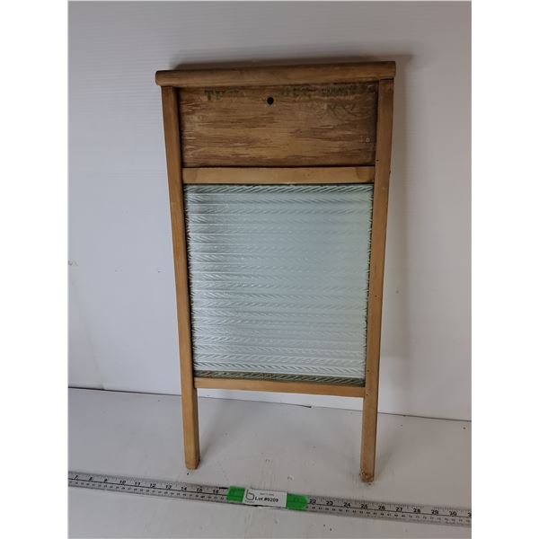 Vintage Wooden Washboard 24"