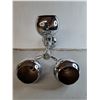 Image 3 : Metal MCM Style Chrome Ceiling Lamp 14"