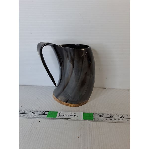Viking Style Horn Mug 6.5"