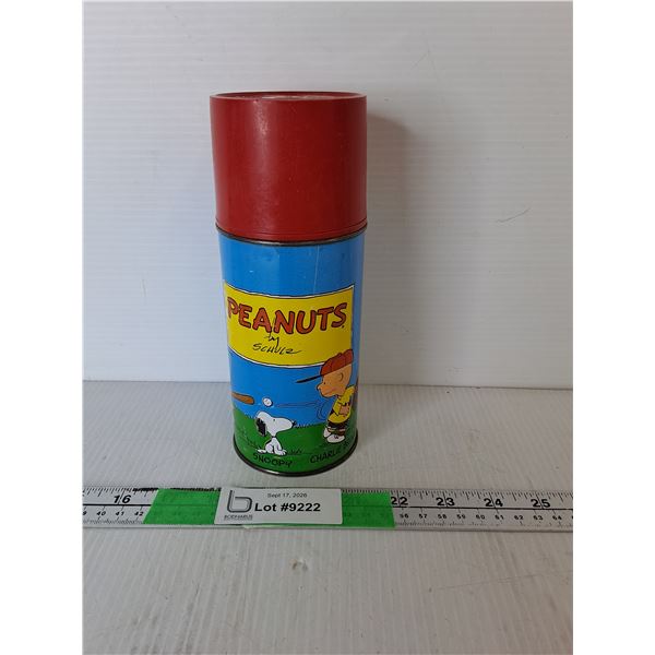 Vintage Peanuts Thermos 8"