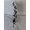 Image 2 : Mid Century Chrome Ship Table Lamp 14.25" Tall- Powers On