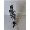 Image 3 : Mid Century Chrome Ship Table Lamp 14.25" Tall- Powers On