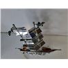 Image 4 : Mid Century Chrome Ship Table Lamp 14.25" Tall- Powers On