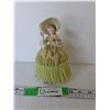 Image 1 : Woman Musical Ceramic Trinket Box 7.5"- Working
