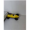 Image 4 : Plastic Cowboy Boot Coinbank, Toy Pullhorse & Windup Racecar