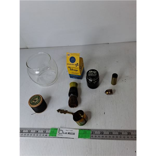 Sheaffer Writing Fluid, Barber's Brush, Linen Thread, Misc.- Can't Ship