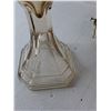 Image 3 : Glass Oil Lamp, Burner & Chimney 18"-Non Matching