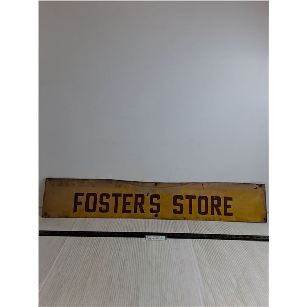"Foster's Store" Sign - 35" x 6"