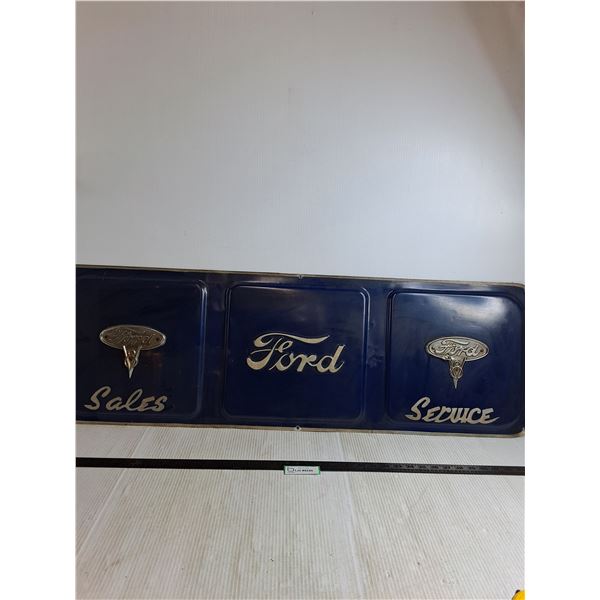 Ford Tailgate Insert Handpainted Sign - 44" x 14", Pickup Only