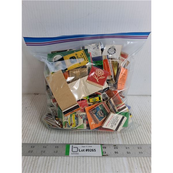 Large Ziploc Bag of Advertising Matchbooks