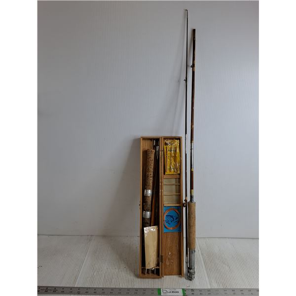 (2) Vintage Split-Bamboo Fly Fishing Rod Combo Set