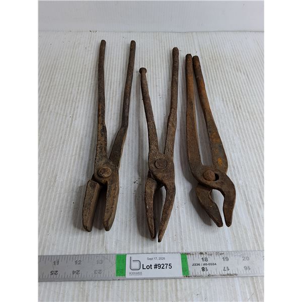 3) Antique Blacksmithing or Farrier Tongs