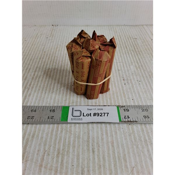 (7) Rolls of Canadian Pennies