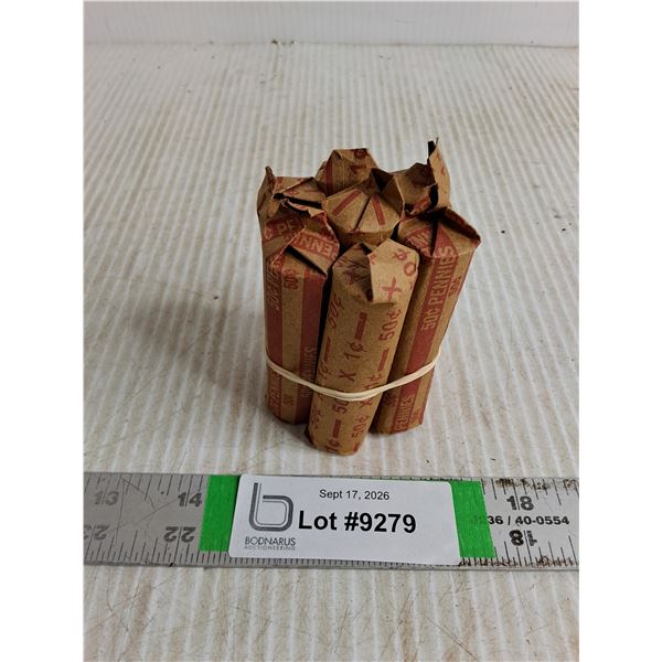 (7) Rolls of Canadian Pennies