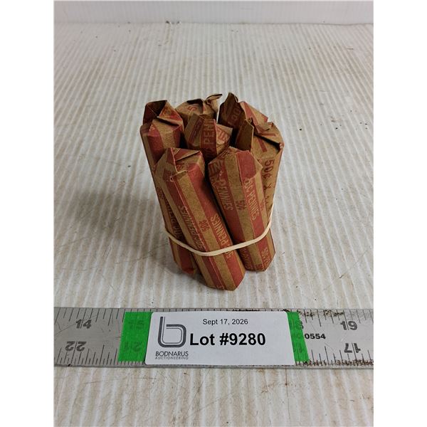 (7) Rolls of Canadian Pennies