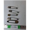 Image 1 : (5) Metal Jumbo Safety Pins up to 4.5"