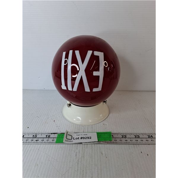 Glass Exit Globe 7"