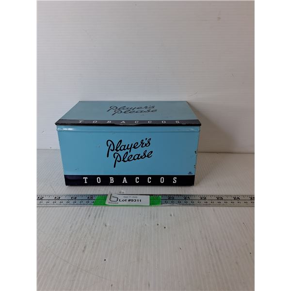 Player's Please Tobaccos Tin 8.75" x 5.75" x 4.5"