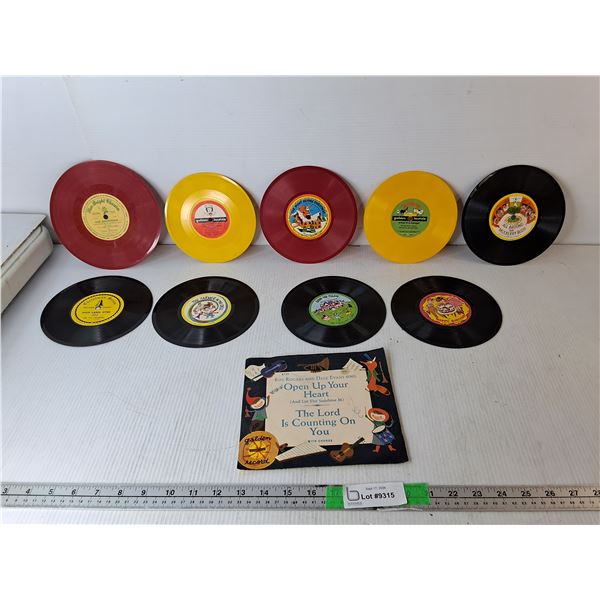 (9) Mostly Children's Vintage Records