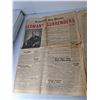 Image 5 : (4) "Dogs Playing Poker" Prints & (4) Saskatoon Star Phoenix/Winnipeg Free Press 1945 Papers