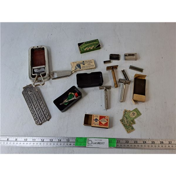 Vintage Safety Razors, Case, Bottle Opener, Misc.