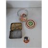 Image 2 : Vintage Tobacco Tins, Checkers, Drink Milk Cardboard Caps, Misc.