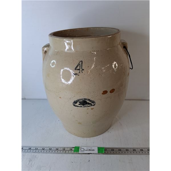 #Medalta Potteries Stoneware Butter Churn Crock 15.5"- Can't Ship