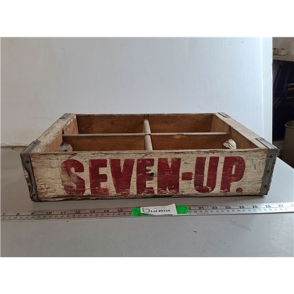 Seven-Up Wooden Crate 18.75" x 11.75" x 4.25"- Can't Ship
