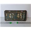 Image 1 : Saskatchewan 1956 Farm License Plate